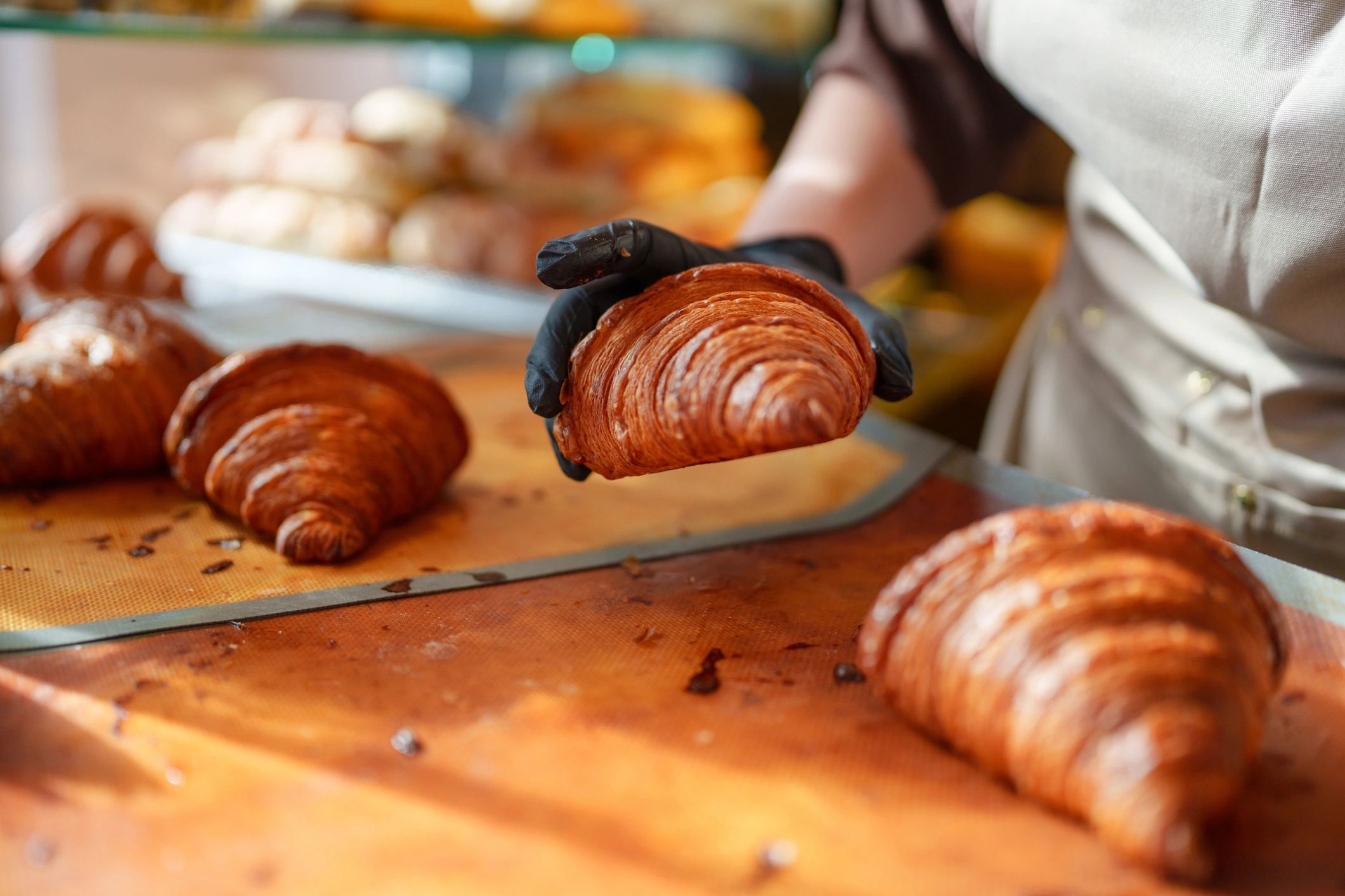 pastries and croissants bakery
